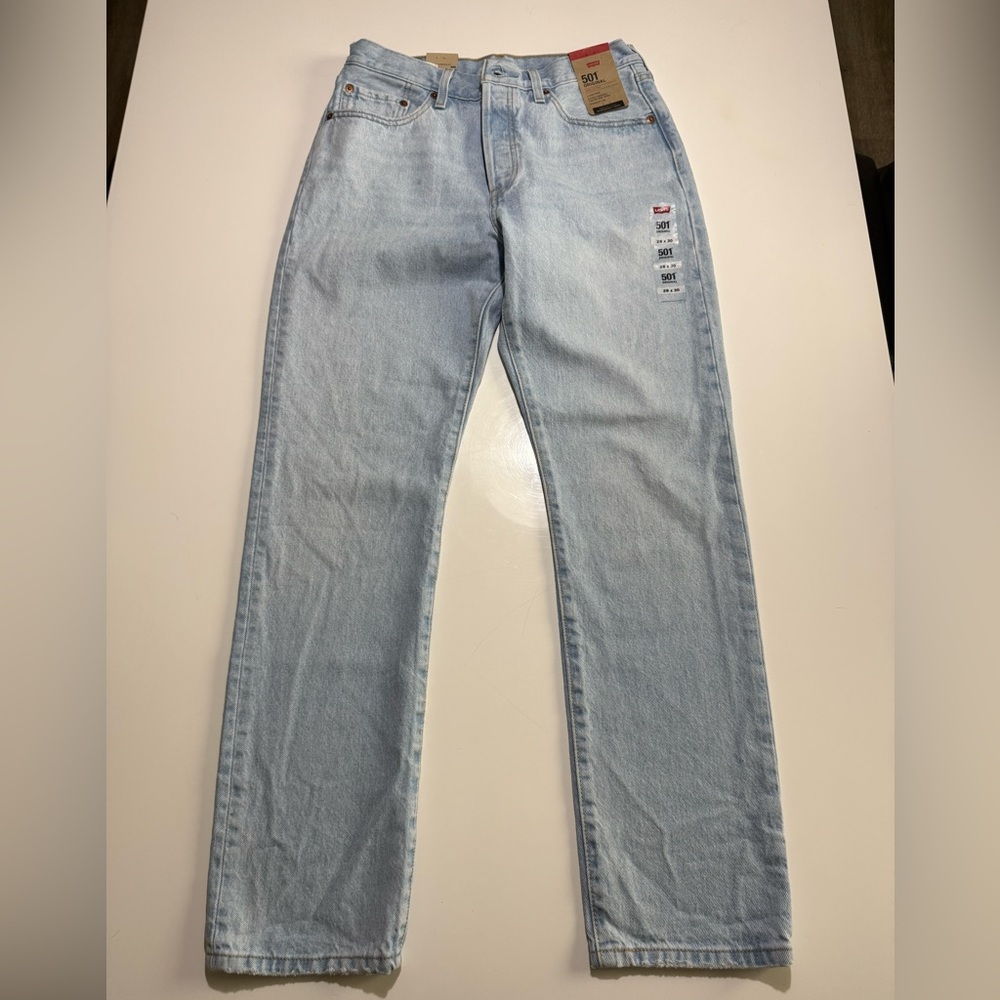 Levi's Light Blue Straight Leg Jeans